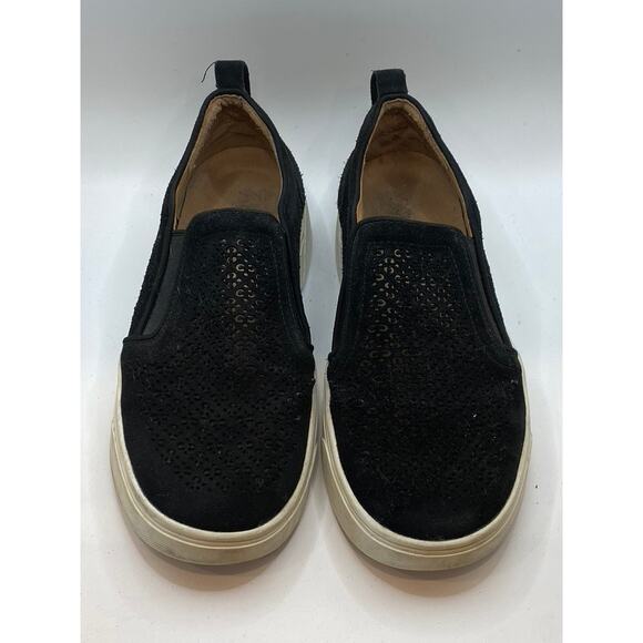 VIONIC Women's Black Suede Leather Kimmie Perf Round-Toe Slip-On Shoes SZ 8 - Picture 1 of 12